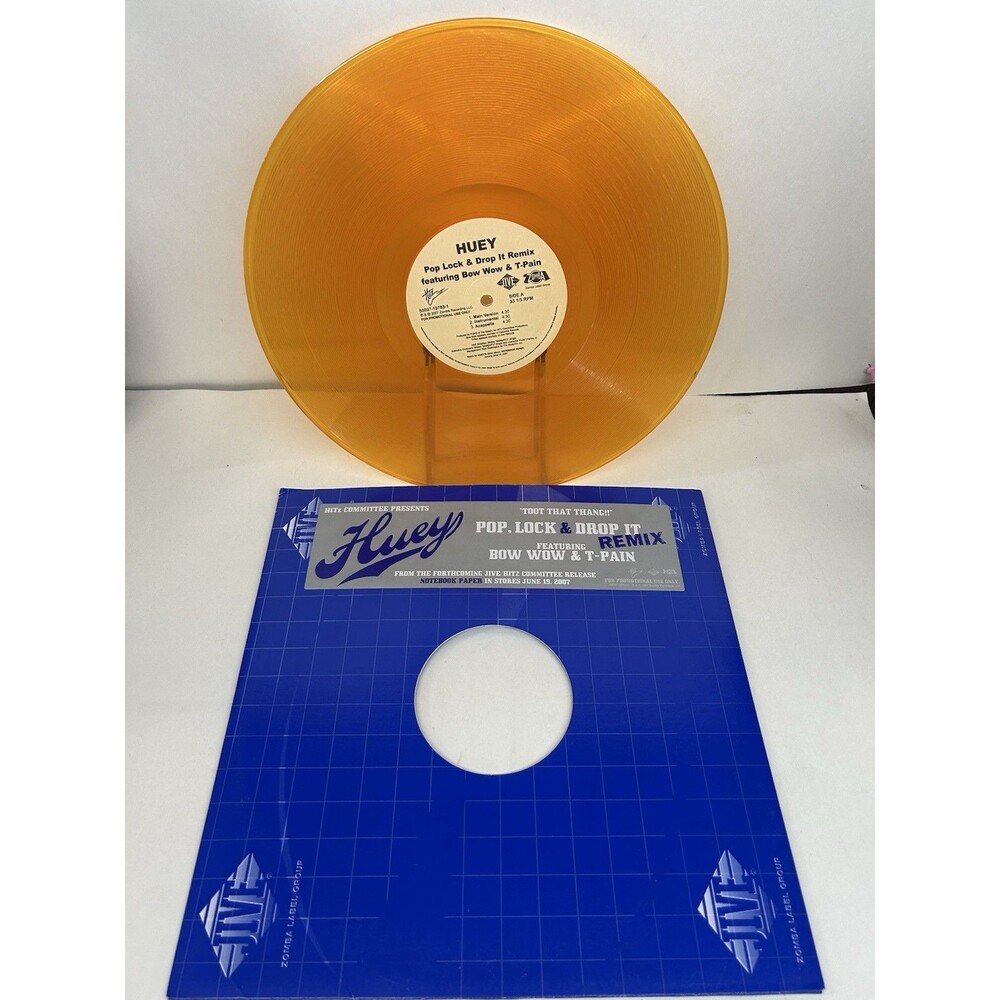 HUEY "POP, LOCK & DROP IT (REMIX)" 200 12" VINYL PROMO BOW WOW, T-PAIN